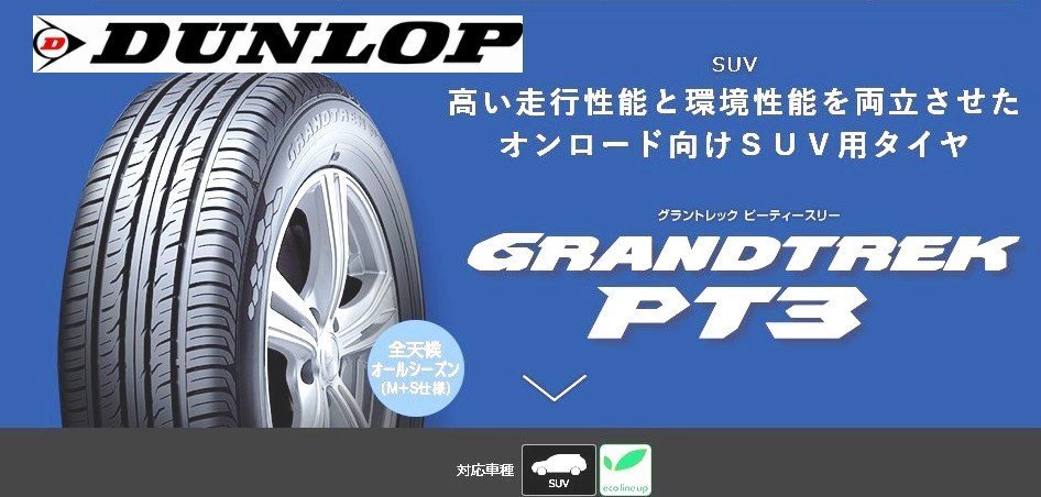 処分特価－新品2本セット】225/60R18 100H ◇ダンロップ グラン