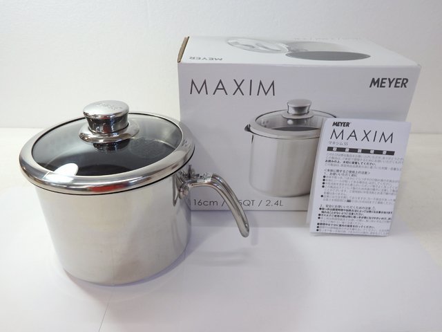 MEYER マイヤー MAXIM マキシムSS マルチポット16cm IH対応 ステンレス 小鍋 片手鍋 調理器具(片手鍋)|売買された ...