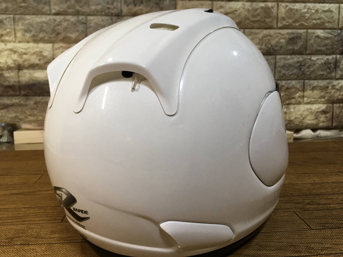 ARAI RAPIDE SUPER R ホワイトメタリック色 61-62cm XLサイズ 2007/02