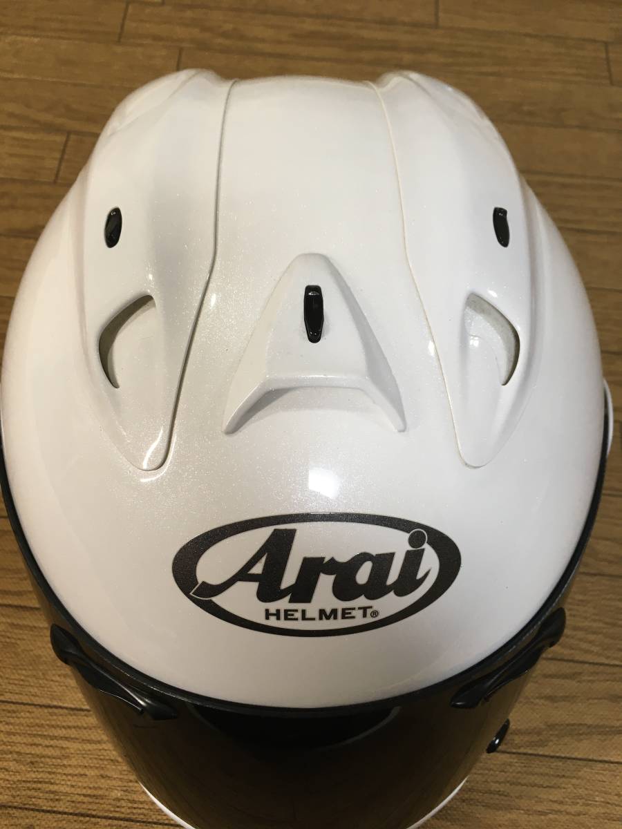 ARAI RAPIDE SUPER R ホワイトメタリック色 61-62cm XLサイズ 2007/02