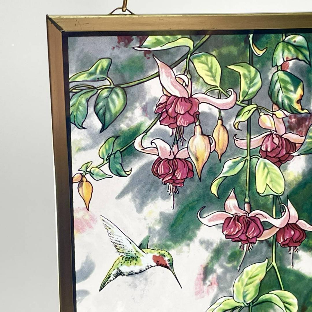 希有 グラスマスターズ社 ステンドグラス Hummingbird ハチドリと