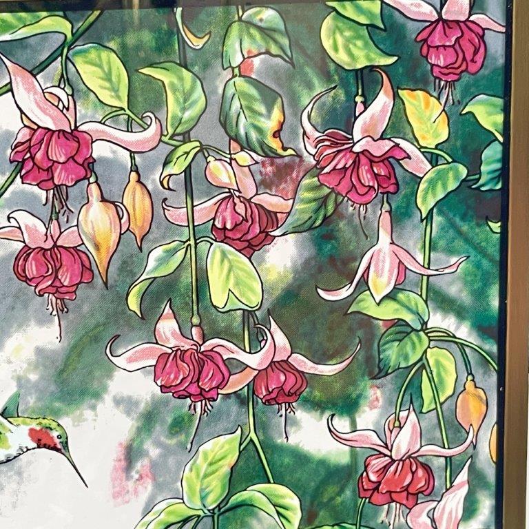 希有 グラスマスターズ社 ステンドグラス Hummingbird ハチドリと
