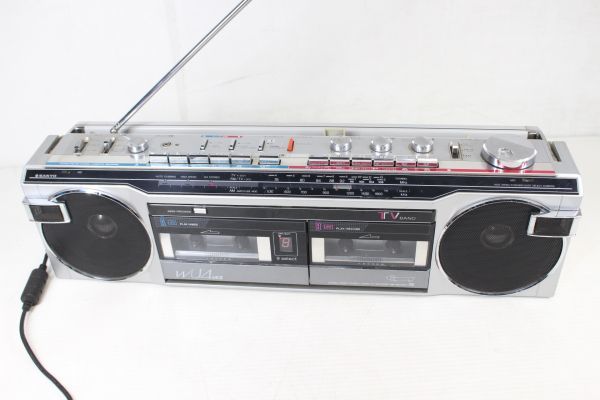 SANYO サンヨーラジカセ おしゃれなテレコ ダブルU4 MR-WU4MKⅡ