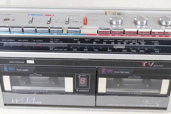 SANYO サンヨーラジカセ おしゃれなテレコ ダブルU4 MR-WU4MKⅡ