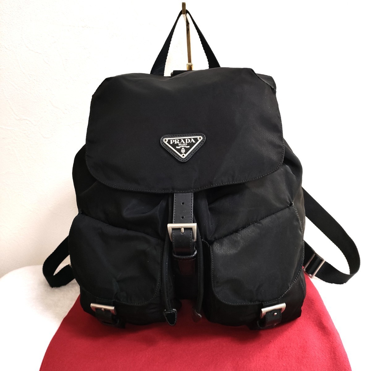 プラダ バックパック PRADA リュック ナイロン リュックサック レザー 