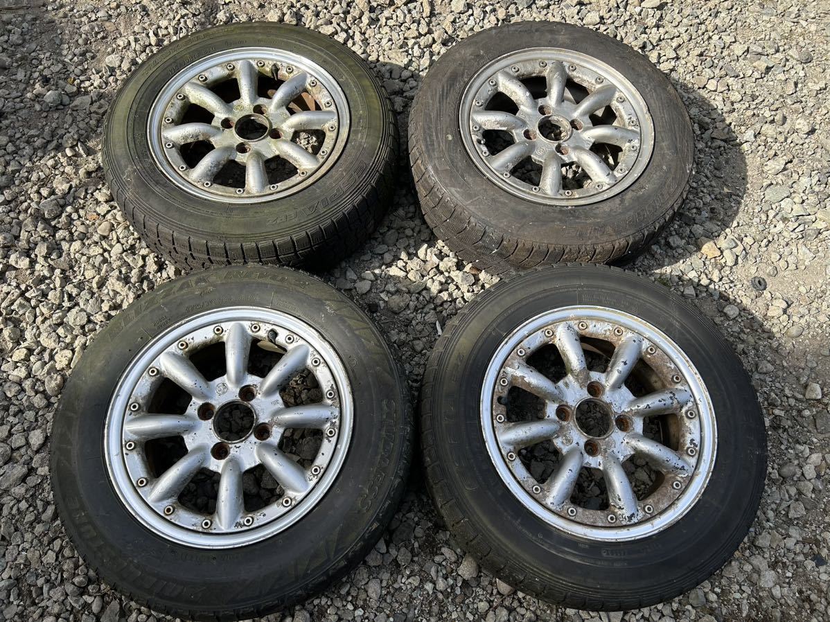 SPEED STAR R-S Eight 14イン6-JJ+40 PCD100 4穴　4本セットタイヤ付