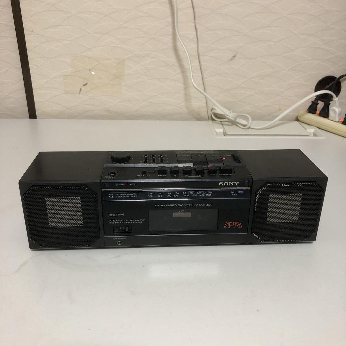 SONY ZX-7 FM/AM STEREO CASSETTE-CORDER ステレオ カセットレコーダー