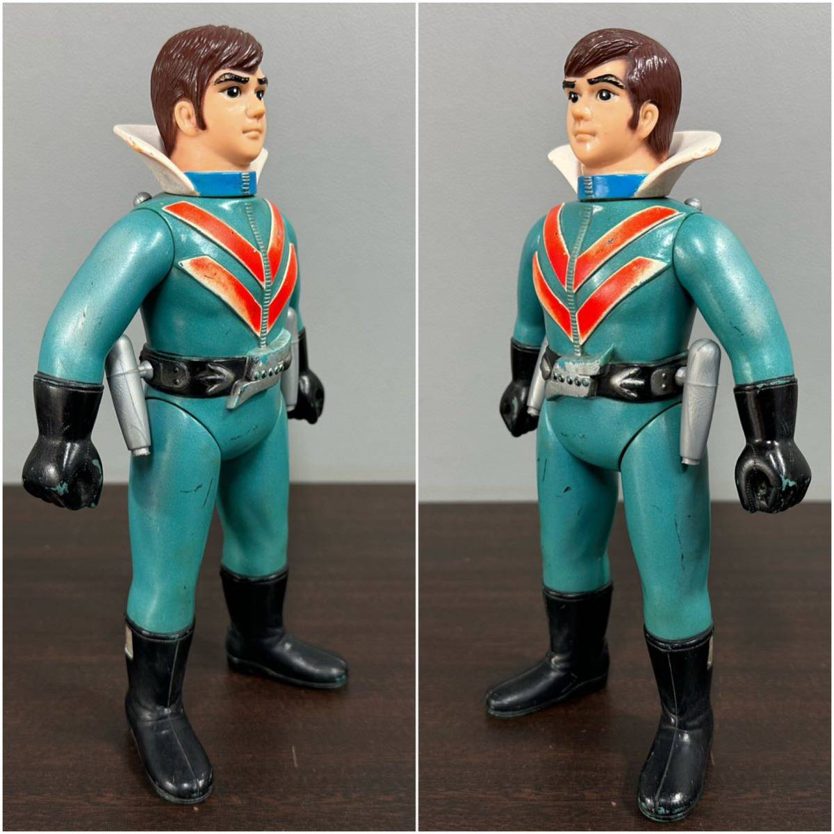 秘密戦隊ゴレンジャー アオレンジャー ソフビ 当時物 旧バンダイ製