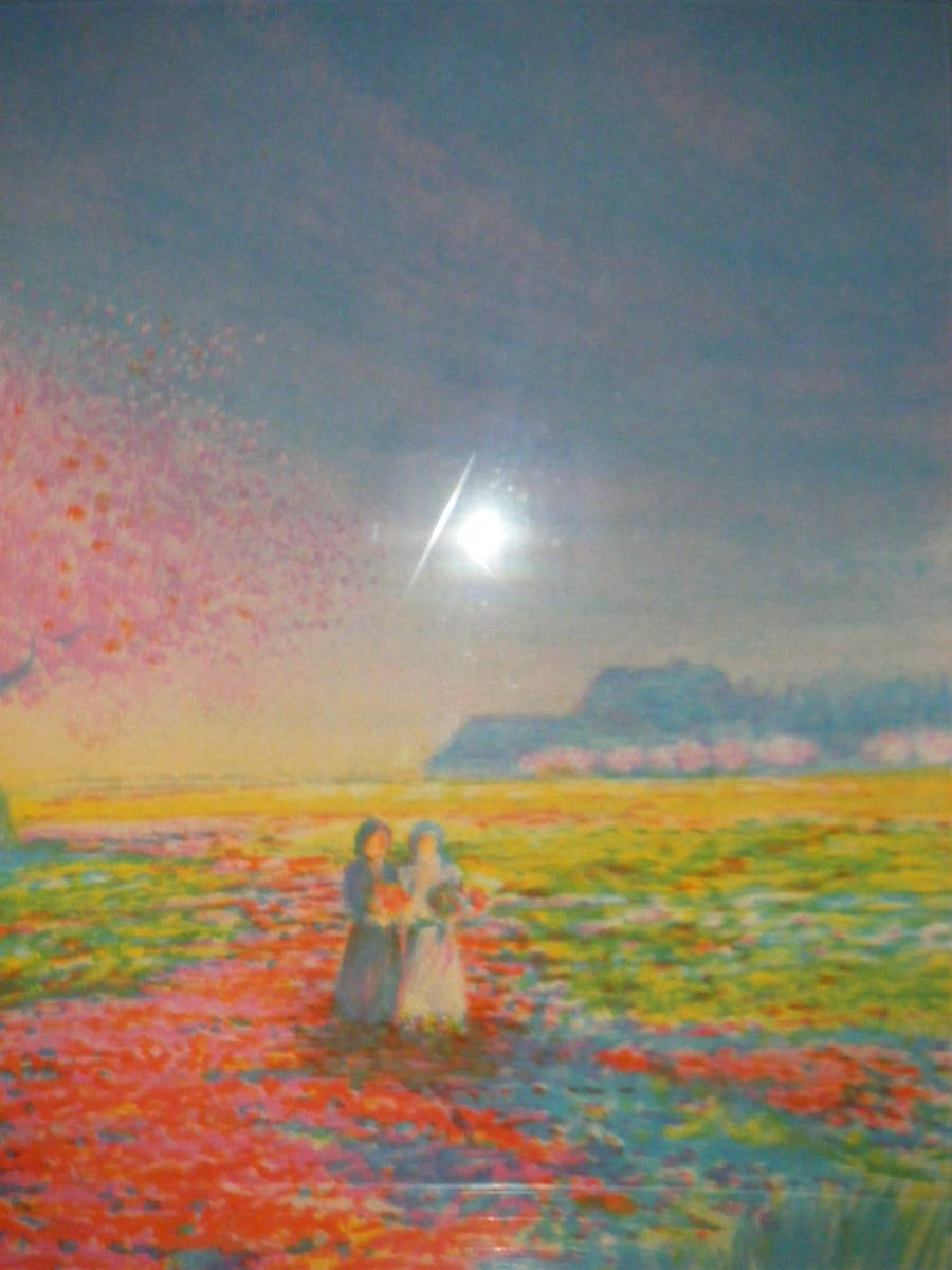 版画 作者不詳 サイン有 リトグラフ 風景 逸品 L30 【公式通販】