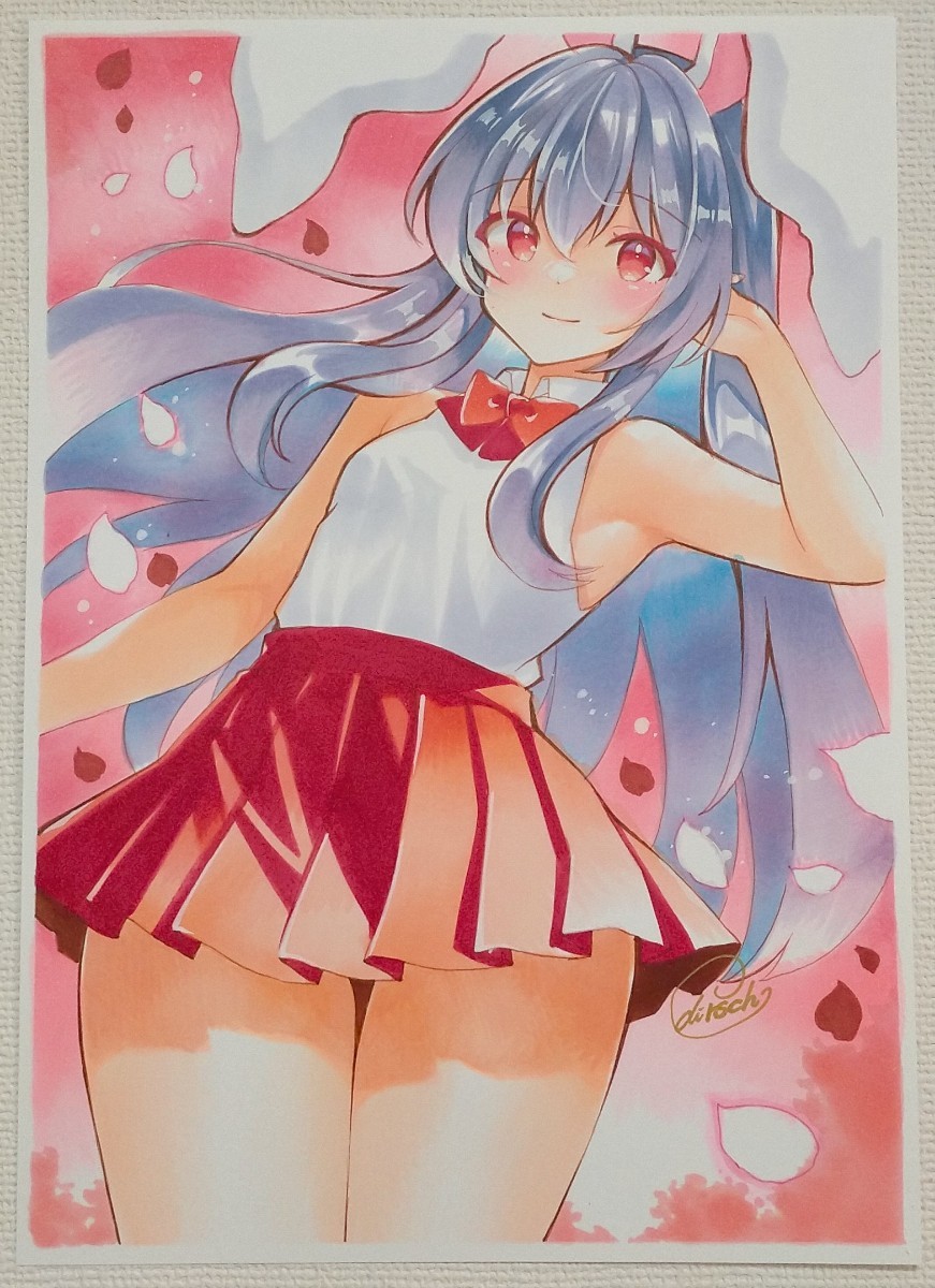 B5 東方project 手描きイラスト 同人 直筆 原画 上質紙192 鈴仙