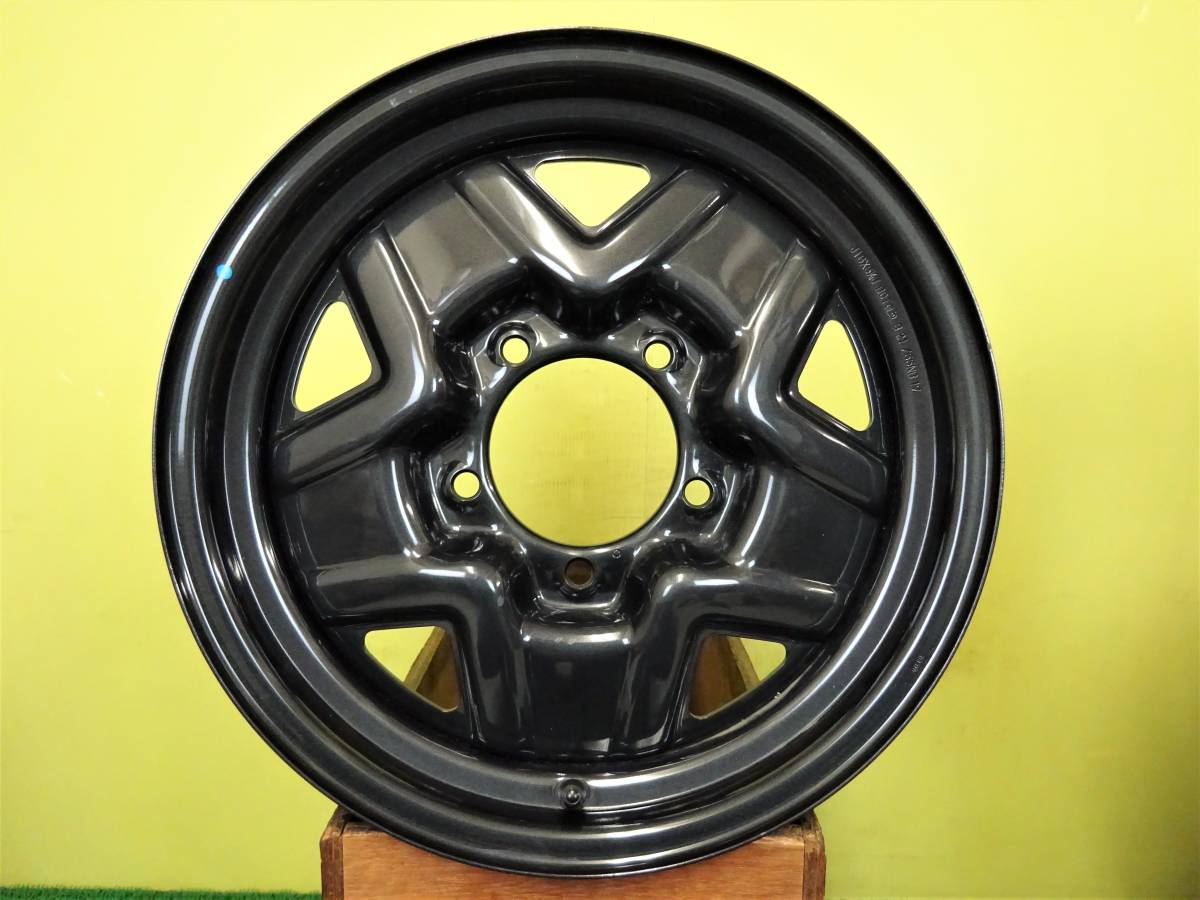 H1977 中古 2本 スズキ ジムニー 純正 スチール 16 x 5.5J +22 5H