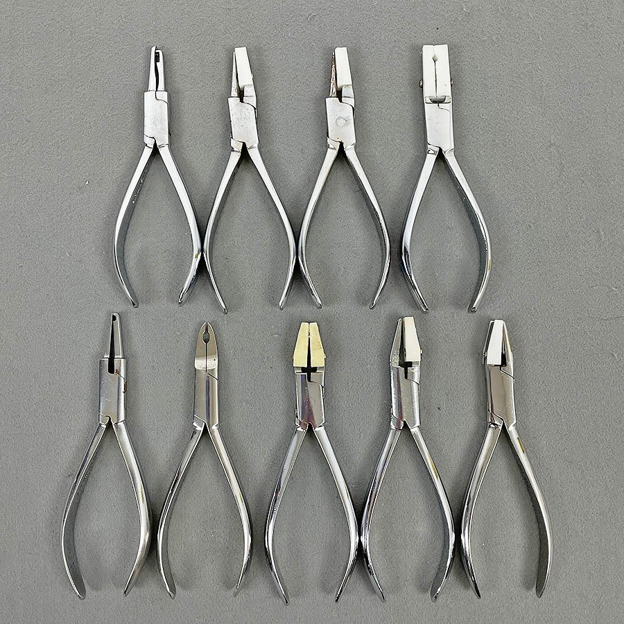 サンニシムラ 眼鏡調整工具 8種 9点セット ヤットコ ◆No. 642/308/193/175/143/42/40/23 [K3822]