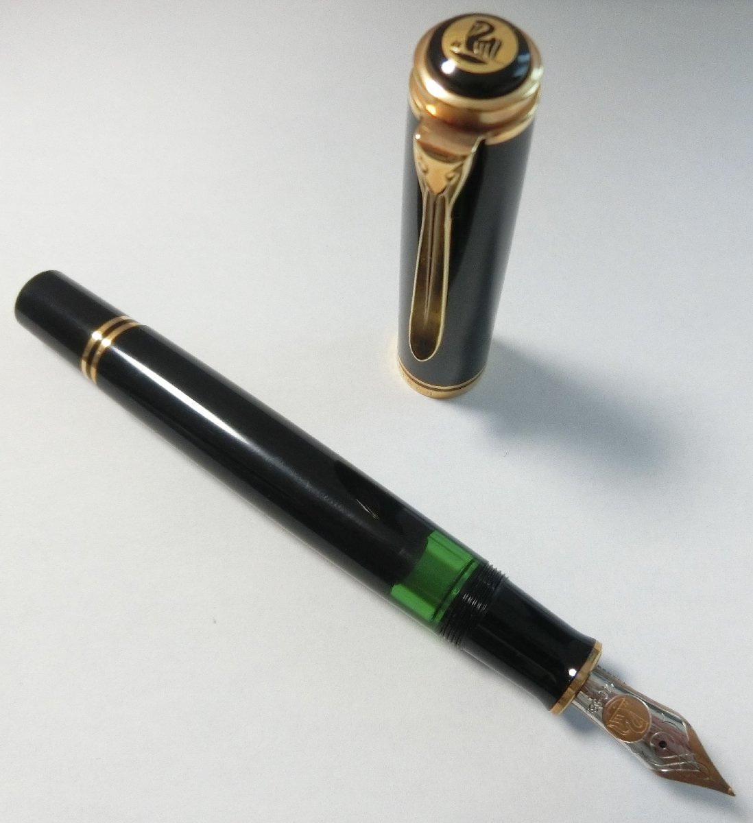 1円～ おたからや■J0401-18 PELIKAN ペリカン 万年筆 ペン先 14C 585 ブラック × ゴールド 計1本