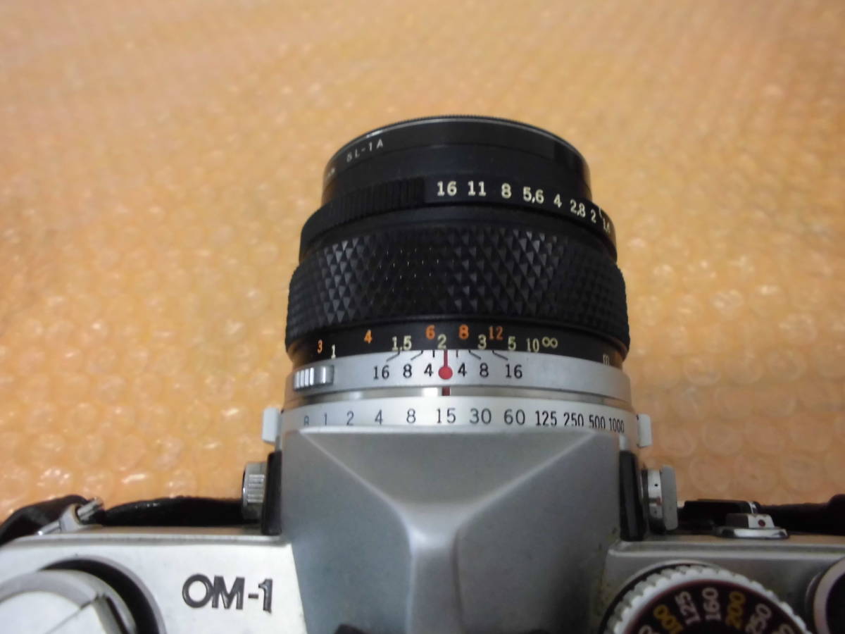OLYMPUS フィルムカメラ OM-1/レンズ/フラッシュ・ストロボ 3点セット
