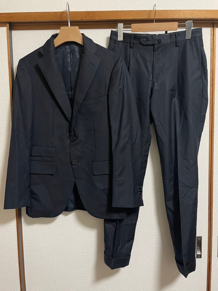 爽やかリネン×シルク混☆ヒューゴボス【HUGO BOSS】シングルスーツ