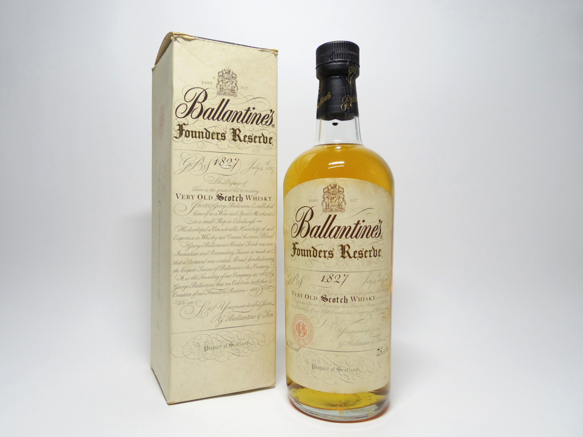 ウイスキー Ballantine's Founder's Reserve 750ml 43% 最新作，格安】 【開】Ballantine's バランタイン Founders Reserbe