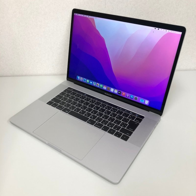 230310SK250002 Apple MacBook Pro 15inch 2016 MLW72J/A Monterey/Core i7 2.6GHz/16GB/256Gb/シルバー/A1707