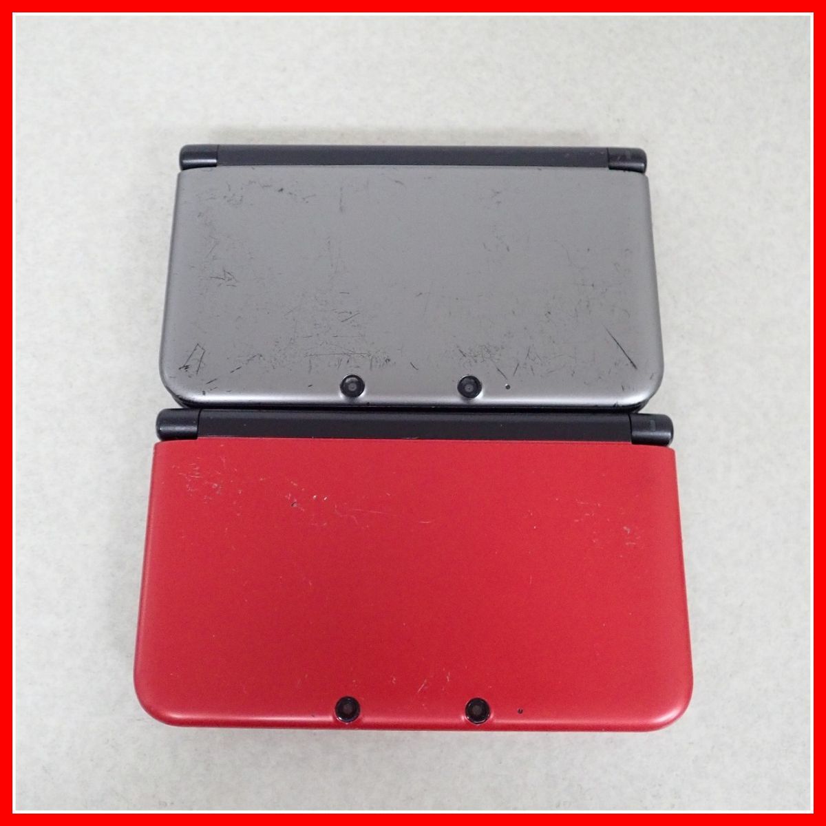 ニンテンドー3DSLL シルバー×ブラック/レッド×ブラック 本体 SPR-001  