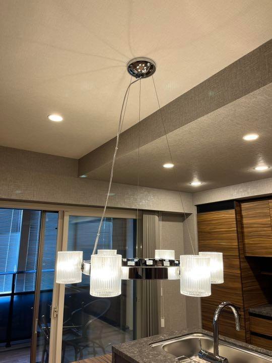 BR1615_Yy◆モデルR展示設置品◆ヤマギワ◆C2199C◆FLARE(フレア)◆シャンデリア