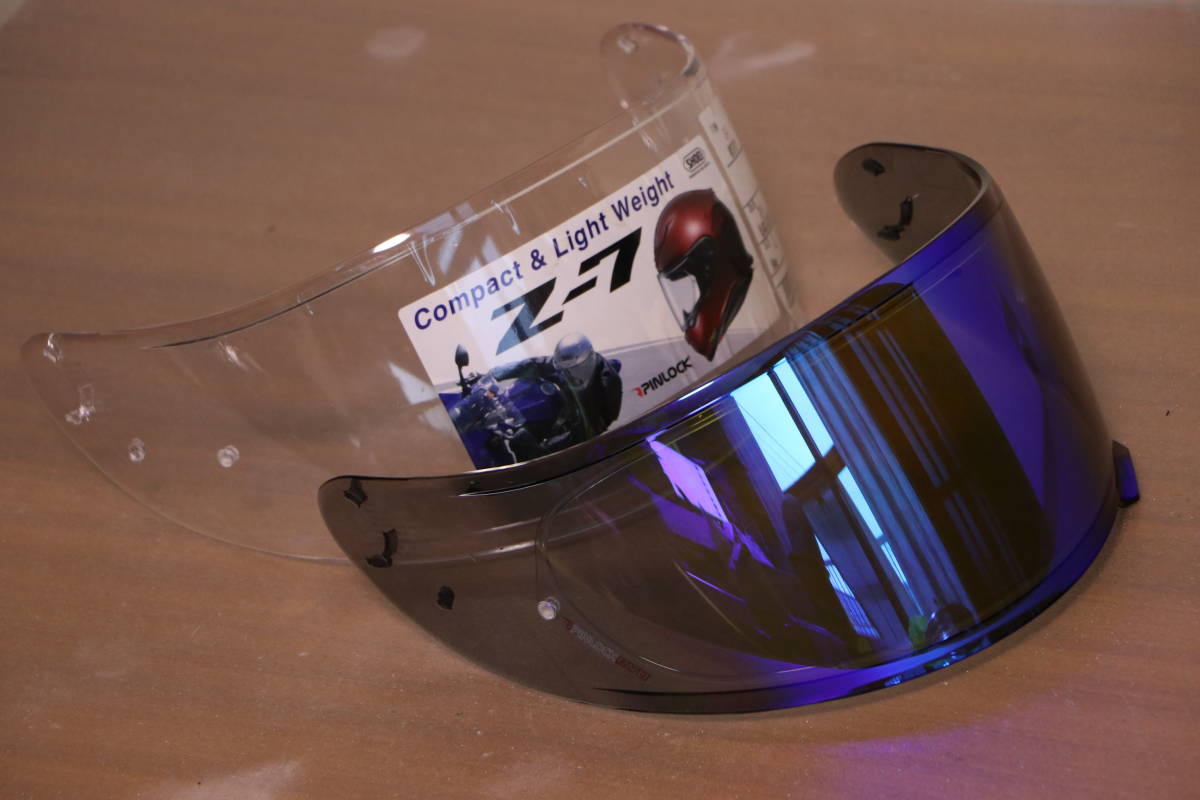 美品！SHOEI 純正 CWR-1 スモークミラーシールド ブルー中古 ＆ クリア 