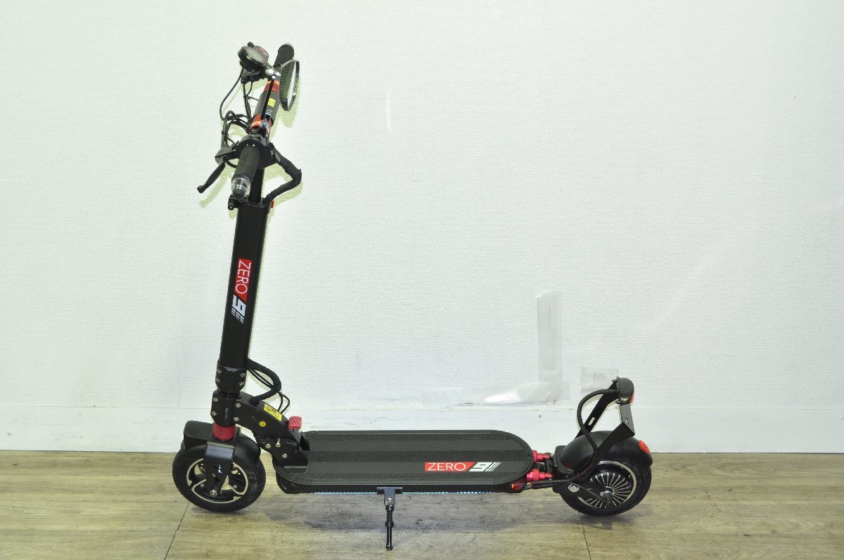 【1円スタート】SWALLOW SCOOTER 電動キックボード ZERO9 走行距離11キロ　KT MM