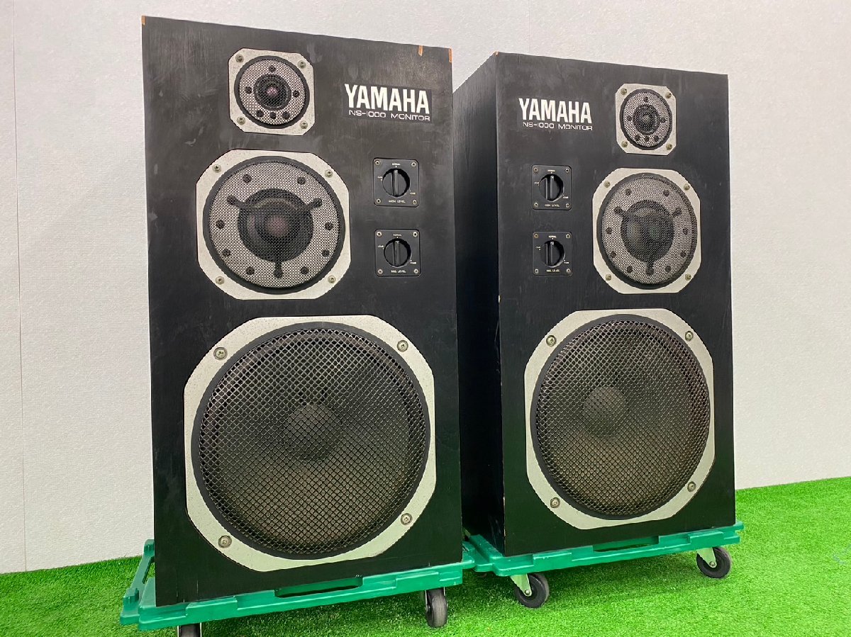 □t753　ジャンク★YAMAHA　ヤマハ　NS-1000M　ペアスピーカー　【2個口発送】