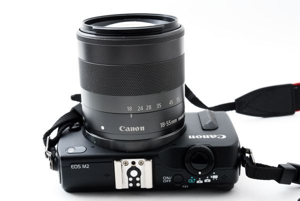 12357☆実用品☆ キャノン Canon EOS M2 + EF-M 18-55mm レンズキット