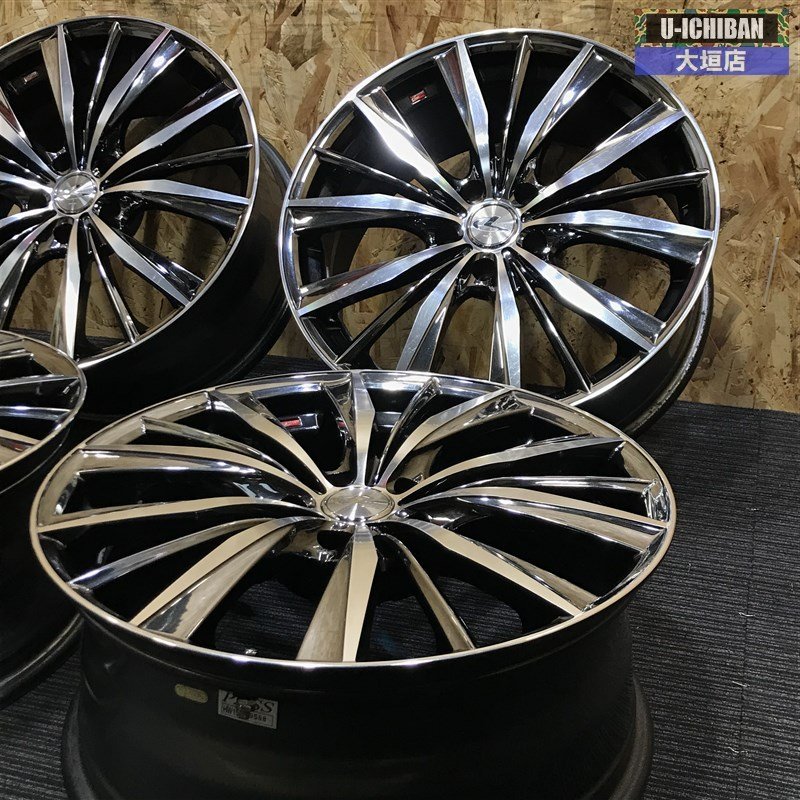 ウェッズ レオニスVX 19インチ 8J +38 5H 114.3 BMC/MC メッキ 
