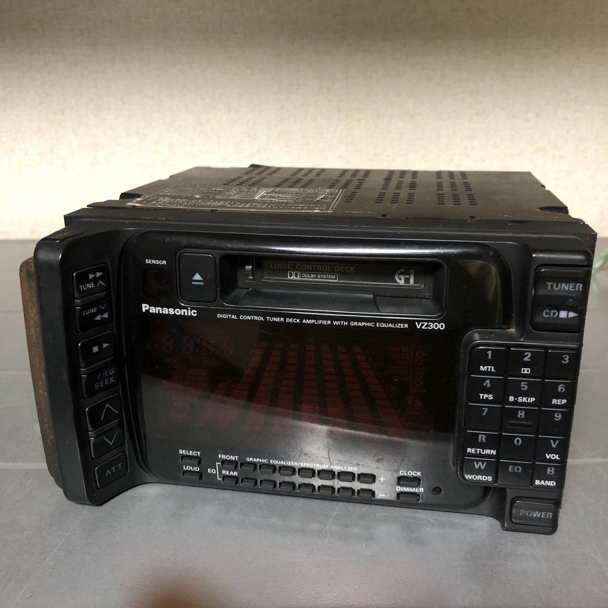 カセットデッキ テープ 当時物 パナソニック CQ-VZ300 動作OK 旧車