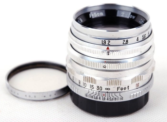 【帝国光学】ZUNOW ズノー opt Japan 50mm f1.9 フィルター付き