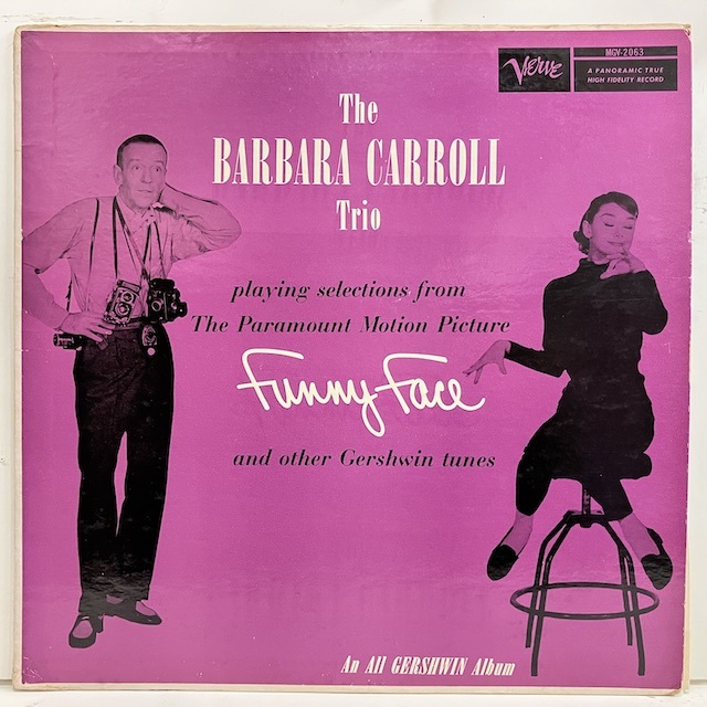 ○即決LP Barbara Carroll / Funny Face MGV-2063 j36560 米オリジナル