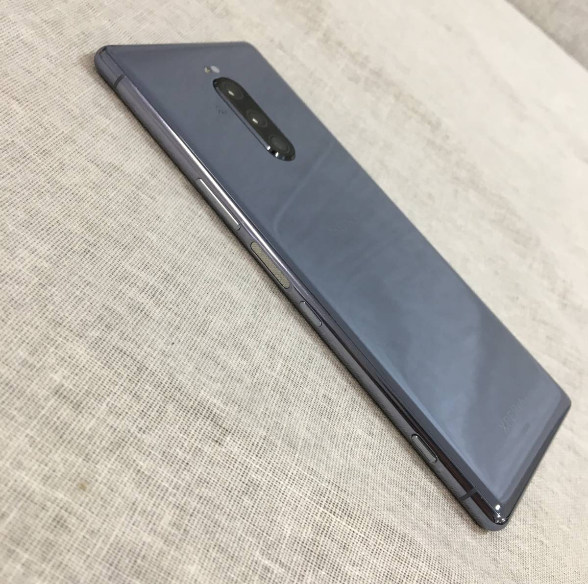 現状品 au SONY Xperia 1 SOV40 グレー android11 SIMフリー Xperia