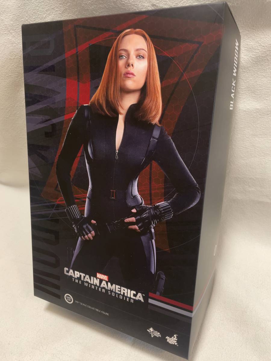 ◆美品◆ ホットトイズ ムービーマスターピース 1/6 ブラック ウィドー キャプテン アメリカ ウィンター ソルジャー ブラック ウィドウ 