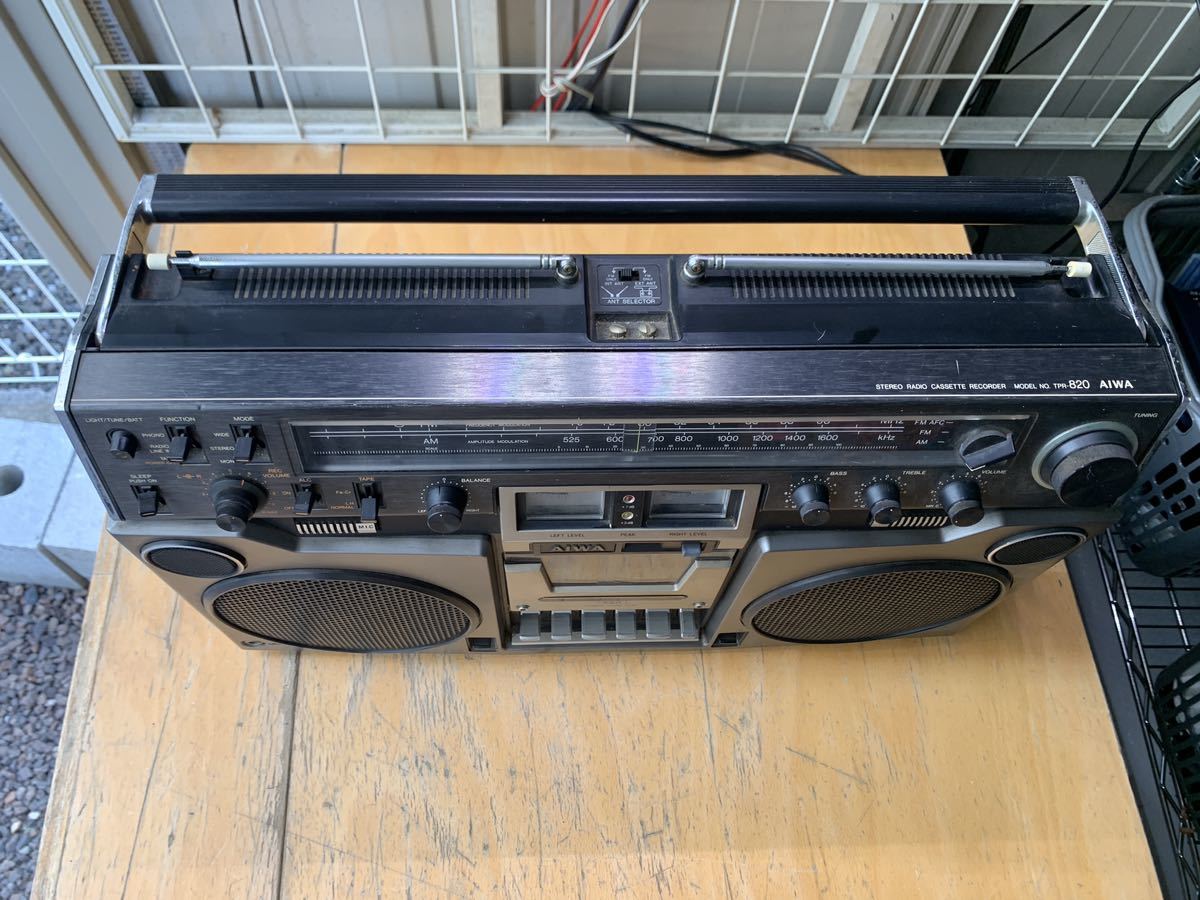 AIWA ラジオカセットレコーダー TPR-820音源出ます カセット故障ジャンク品