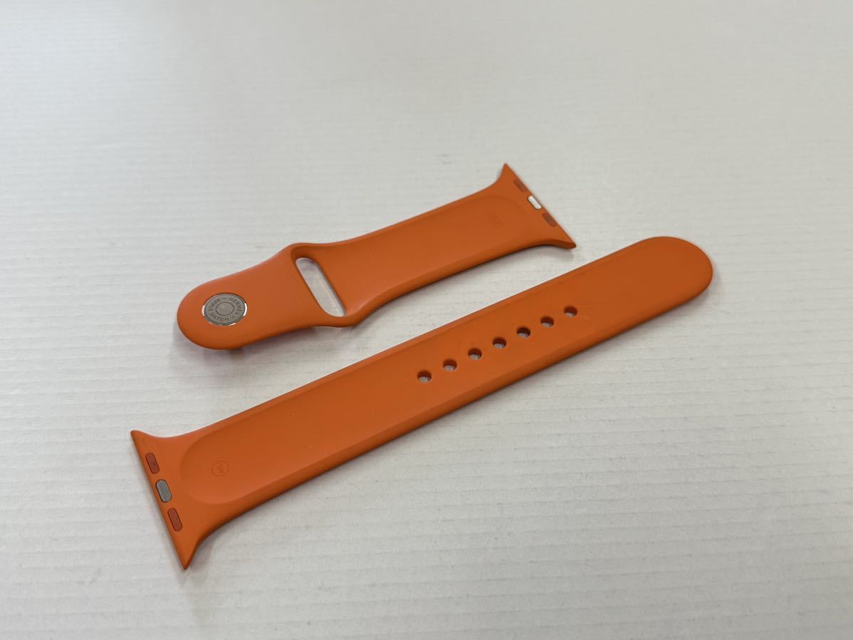 ☆即決 Apple Watch HERMES 限定 オレンジ スポーツバンド 45mm 44mm