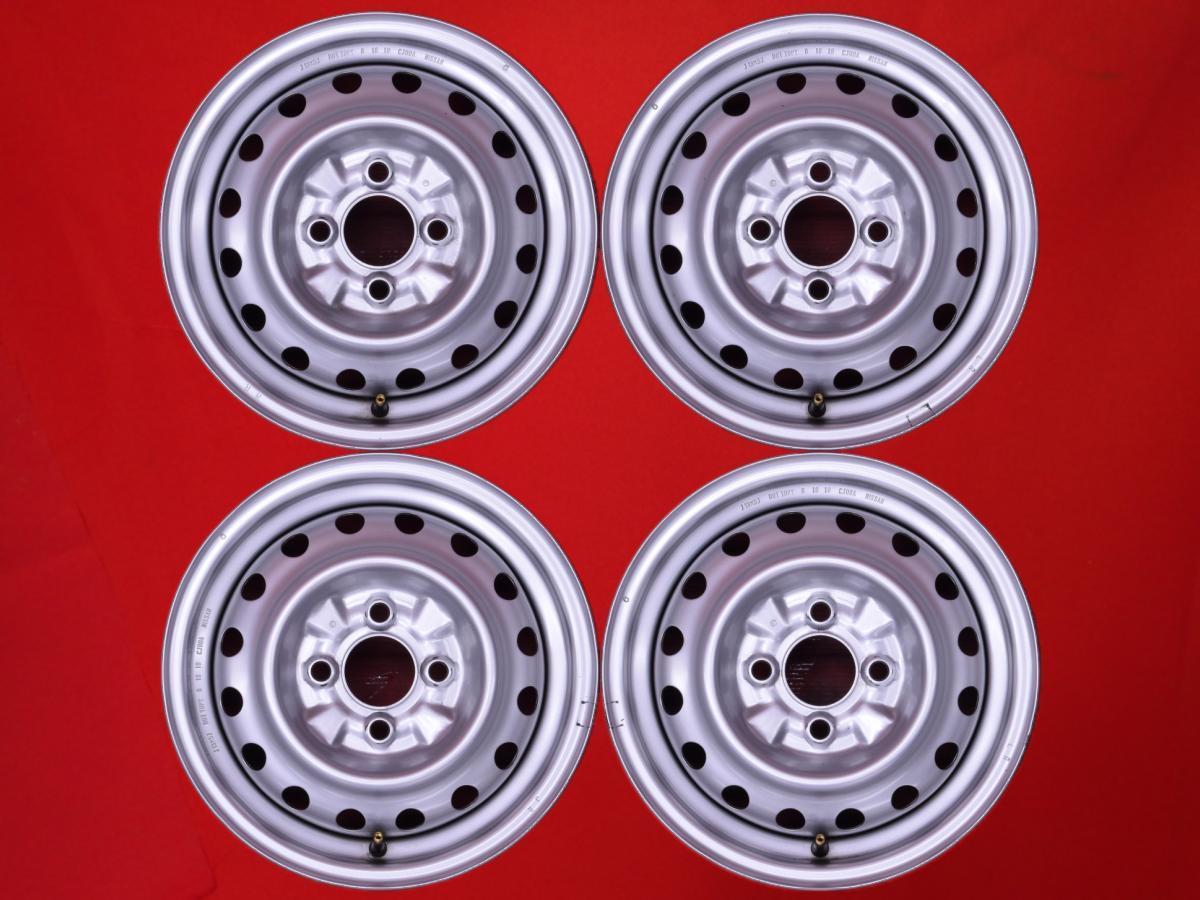 【 激安 中古 4本セット 】 日産 ADバン NV150 Y12 純正 スチールホイール 鉄ホイール 13インチ 5J +40 PCD100 4穴 ハブ径Φ60 cc13