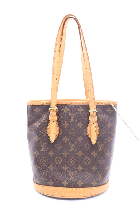 【ト石】 ☆美品☆ LOUIS VUITTON ルイヴィトン プチ バケットPM トートバッグ M42238 ポーチ付き モノグラム EA500EWH25 モノグラム VUITTON LOUIS M5899H ルイヴィトン ショルダー