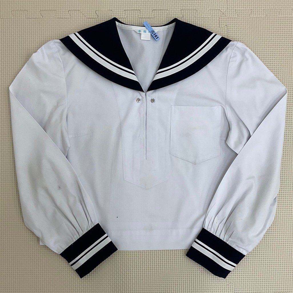 US601-1(中古)高知県 私立 土佐女子中学・高校 セーラー服 3点セット