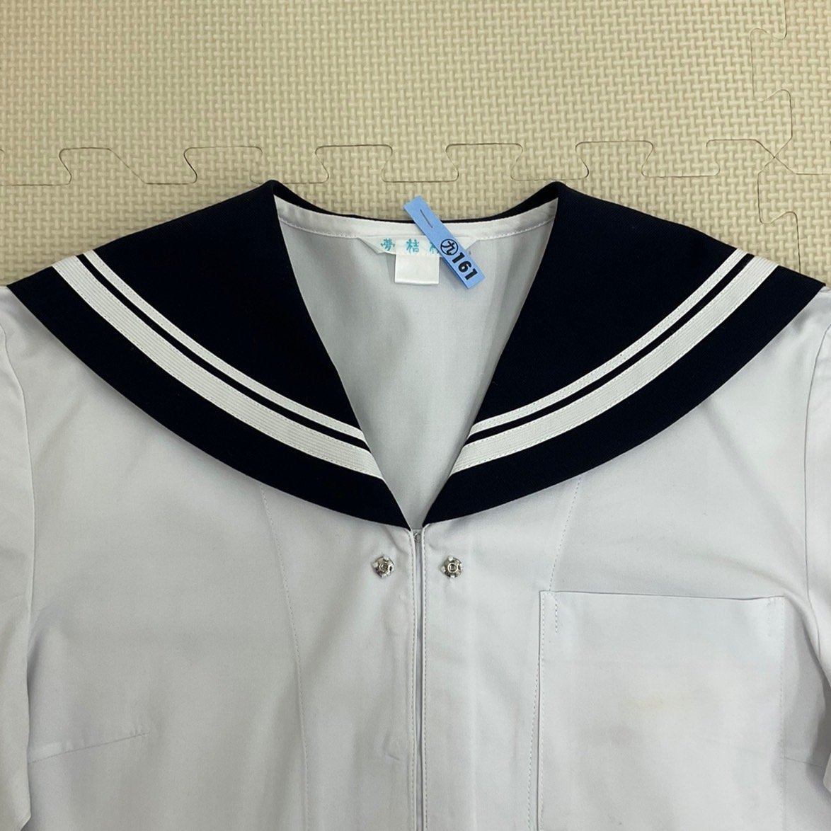 US601-1(中古)高知県 私立 土佐女子中学・高校 セーラー服 3点セット