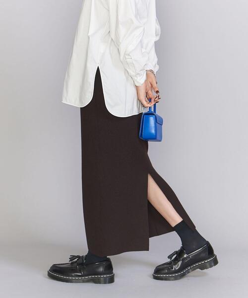 【WEB限定】極美品 22SS BEAUTY&YOUTH UNITED ARROWS アローズ ニットタイトスカート Iラインナローシルエット 大人な雰囲気 上品 ゴム仕様