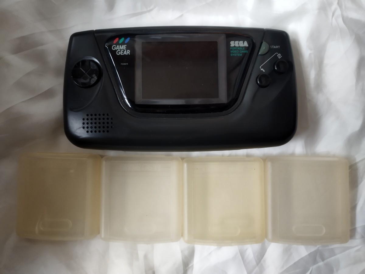 SEGA セガ ゲームギア HGG―3210 本体 ソフト収納ケース4点 ジャンクの
