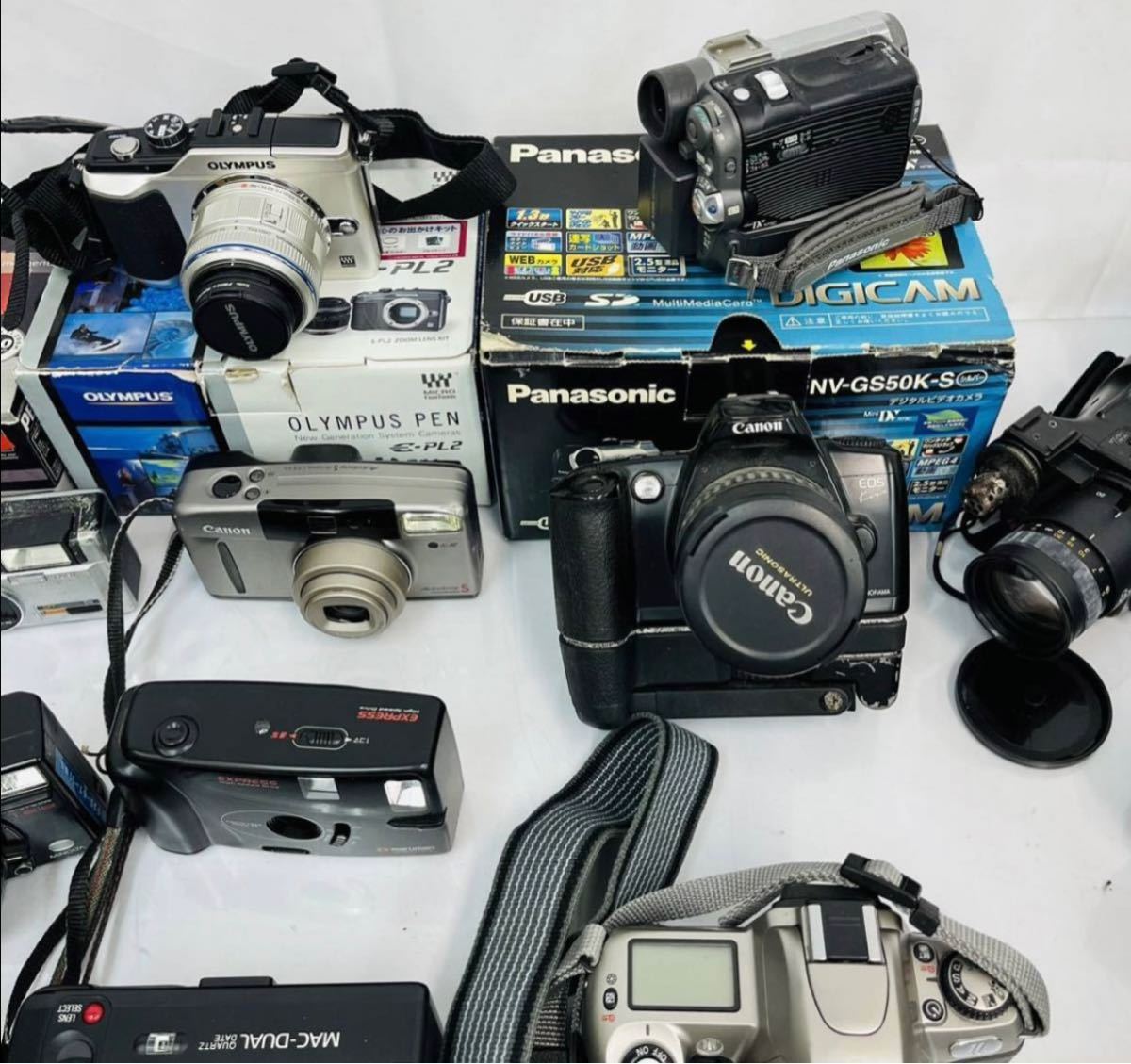 3SC 77 1円〜 カメラ まとめ Canon OLYMPUS PENTAX 他 ビデオカメラ