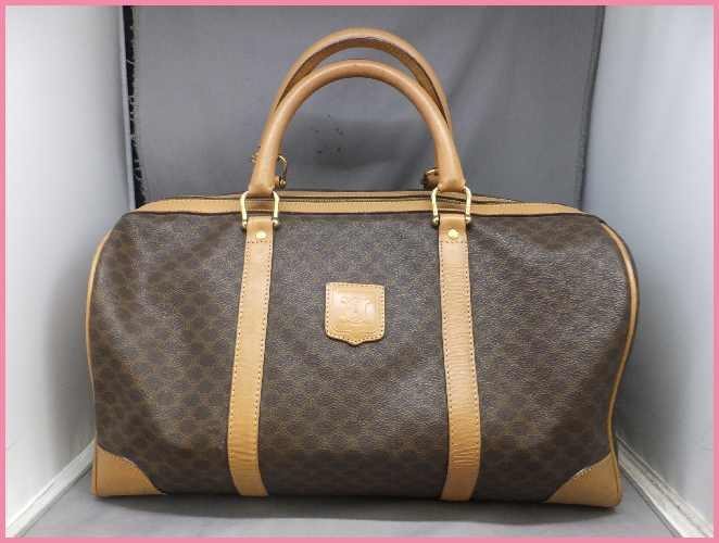 【セリーヌ】マカダム ボストンバッグ CELINE 旅行バッグ ヴィンテージ