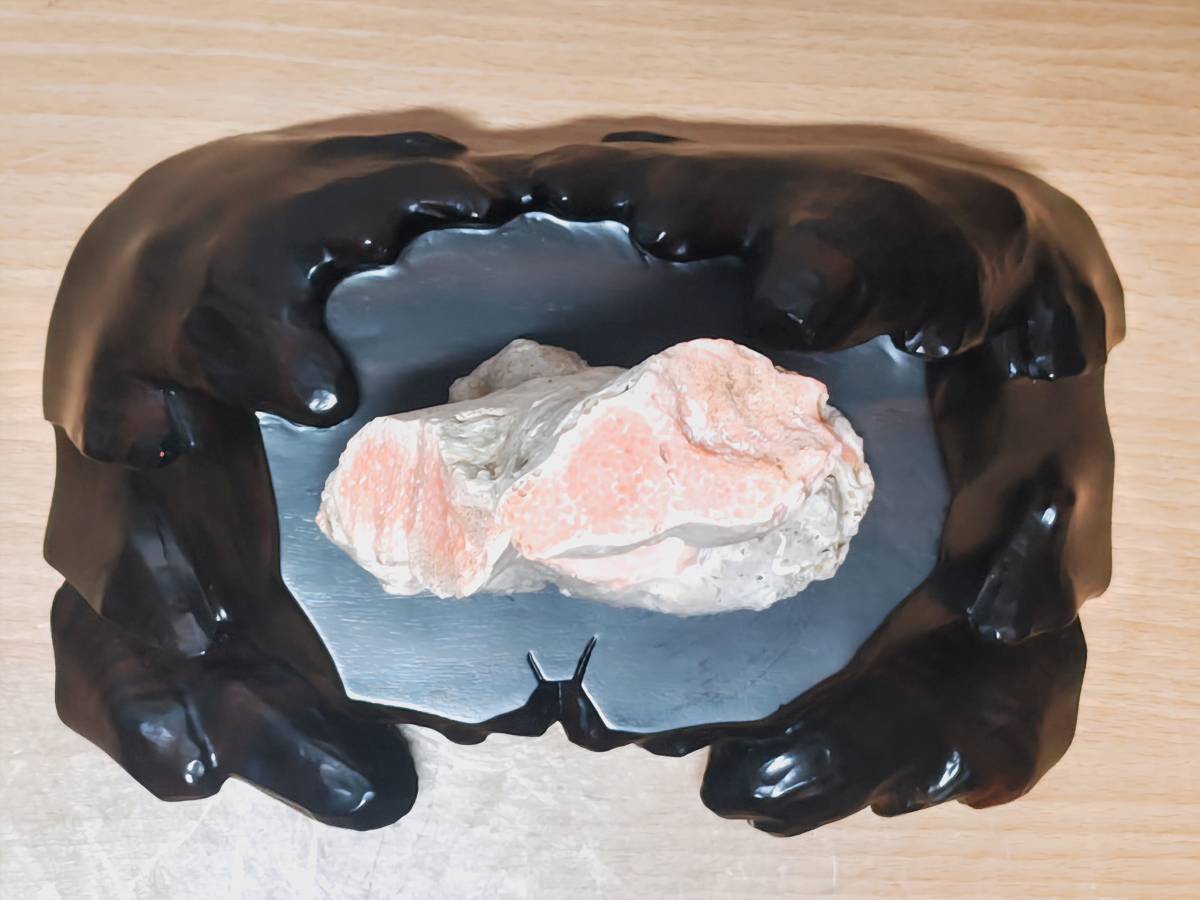 珊瑚彫刻 1.8kg 観音菩薩像 珊瑚 サンゴ コーラル 谷口康隆作 宝石