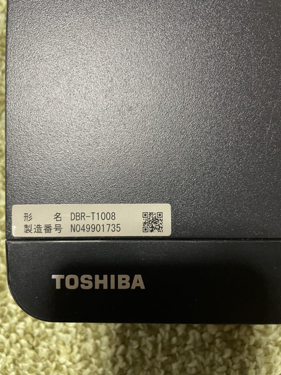 東芝ブルーレイレコーダー DBR-T1008 2019年製　ジャンク品 ジャンク品 TOSHIBA 東芝 ブルーレイレコーダー REGZA DBR-T1008 2019