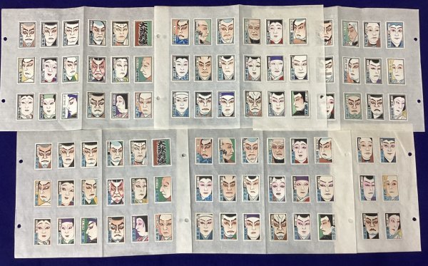 615◆燐票155点まとめ◆マッチラベル◆木版◆彩色◆和紙◆紙モノ◆浮世絵◆文化資料◆当時物◆昭和◆レトロ◆役者◆歌舞伎◆芝居◆女優俳優