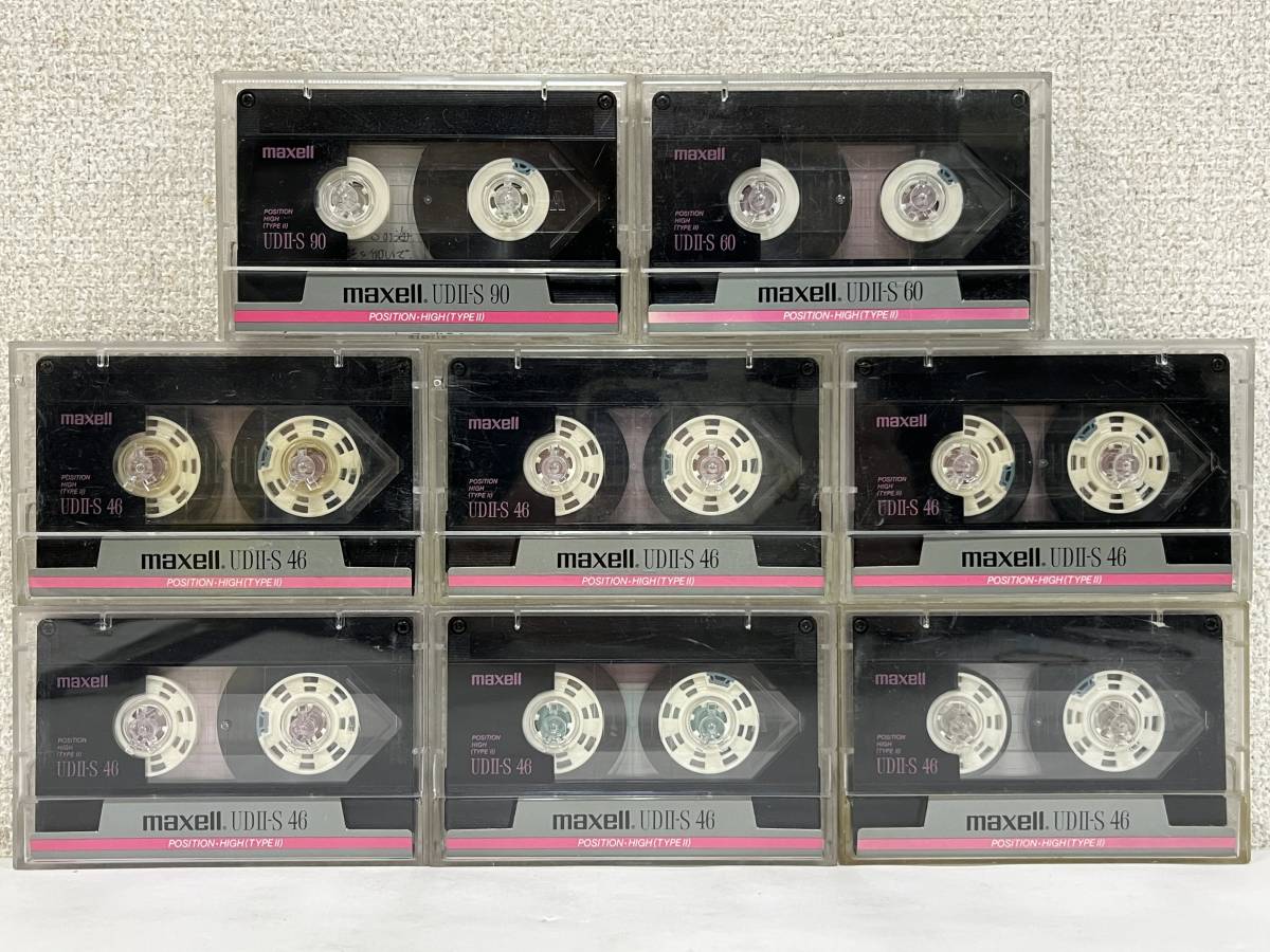 ●○V439 maxell カセットテープ HIGH POSITION SUPER ULTRA DYNAMIC UDⅡ-S/90 他 8本セット○●