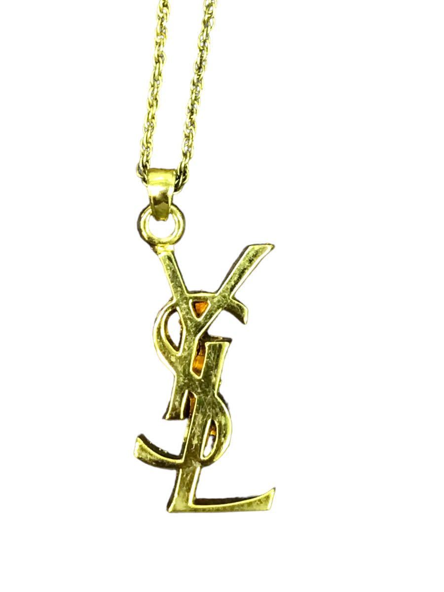 サンローラン 美品 イブサンローランヴィンテージネックレス YSL 