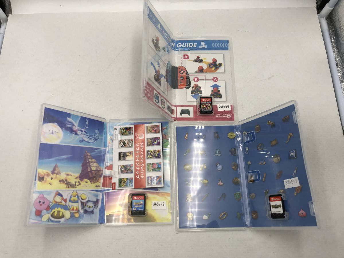 7813】[1円～] Nintendo Switch スイッチ ソフト 3点セット マリカ8DX 