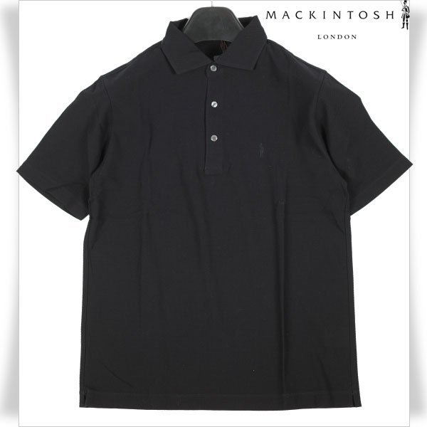 新品1円～★定価1.7万 MACKINTOSH LONDON マッキントッシュ ロンドン メンズ 半袖 ブライトンポロシャツ M ブラック 黒 ◆2654◆